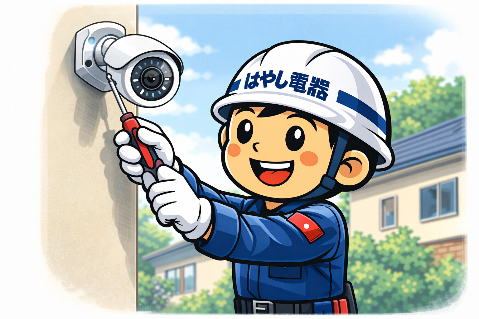 屋外用防犯カメラのイメージ